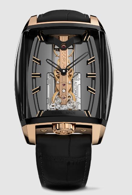 Buy Corum replica B313/04279 - 313.200.86/0F01 HS15 GOLDEN BRIDGE AVANT-GARDE TITANIUM AND GOLD watches